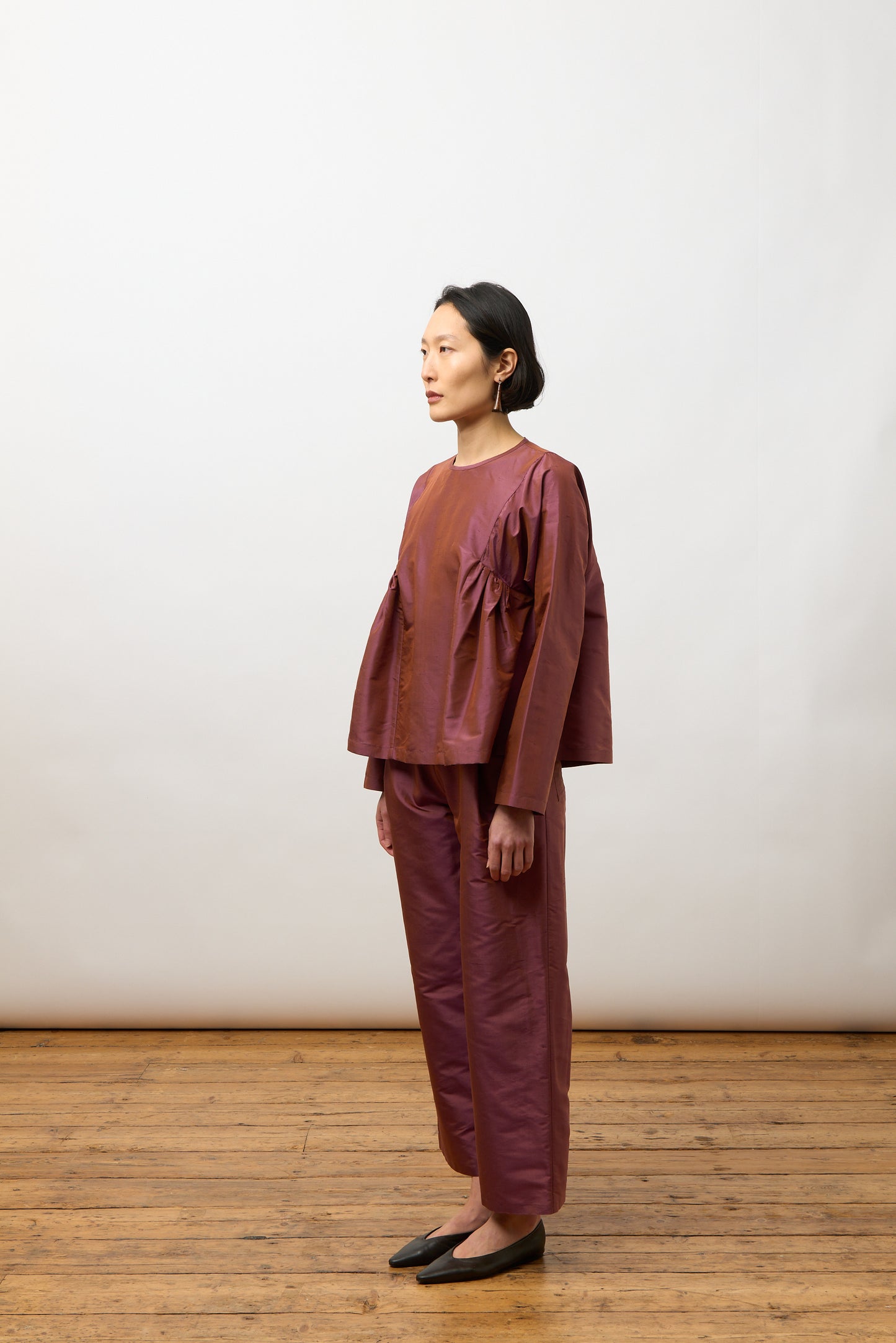Nora Blouse, Silk Dupion
