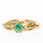 18K Gold Ring set with Emerald & Diamonds