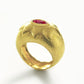 22K Gold Ruby Ring