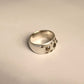 Chunky Diamond Ray Ring - SS