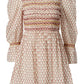 Sabine Ruby Quatrefoil Dress, Pink Ruby