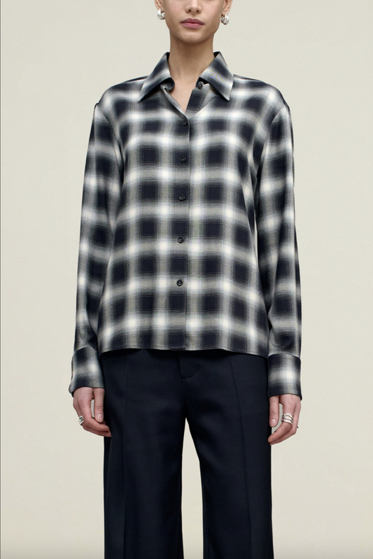 Octavia Blouse, Airbrush Flannel