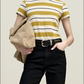 Kenzie T Shirt, Goldenrod Stripe