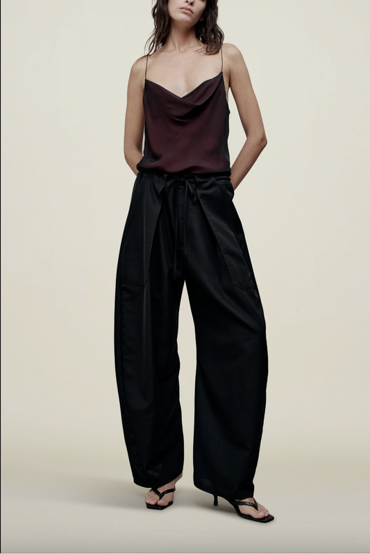 Clemence Pant, Black Gazar Suiting