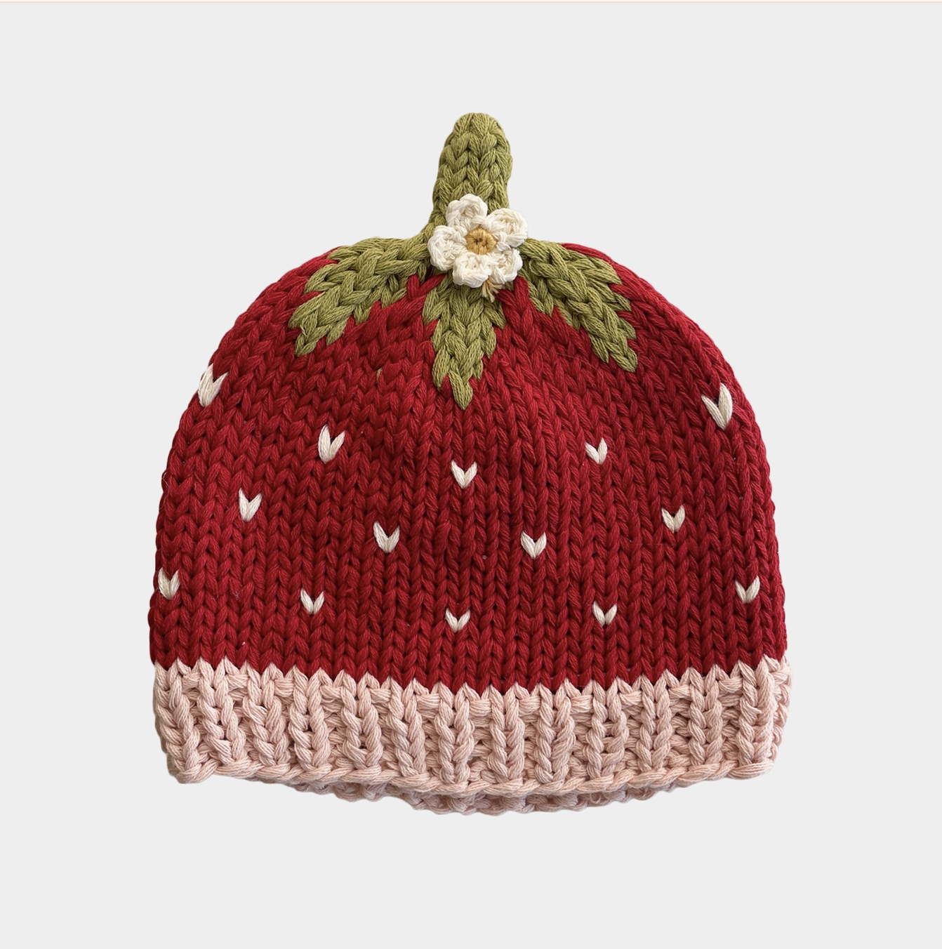 Strawberry Cotton Addie Beanie