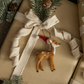 Festive Fur Deer Ornament