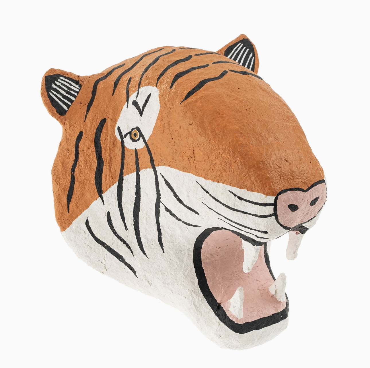 Tiger, Cotton Mache Wall Trophy