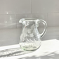 Hand-etched Blown Petite Pitcher