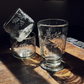 Hand-etched Footed Glass - Wine