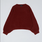 Balloon Sleeve Sweater, Burgundy
