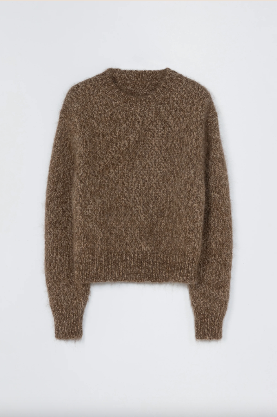 Chunky Sweater, Brown Melange