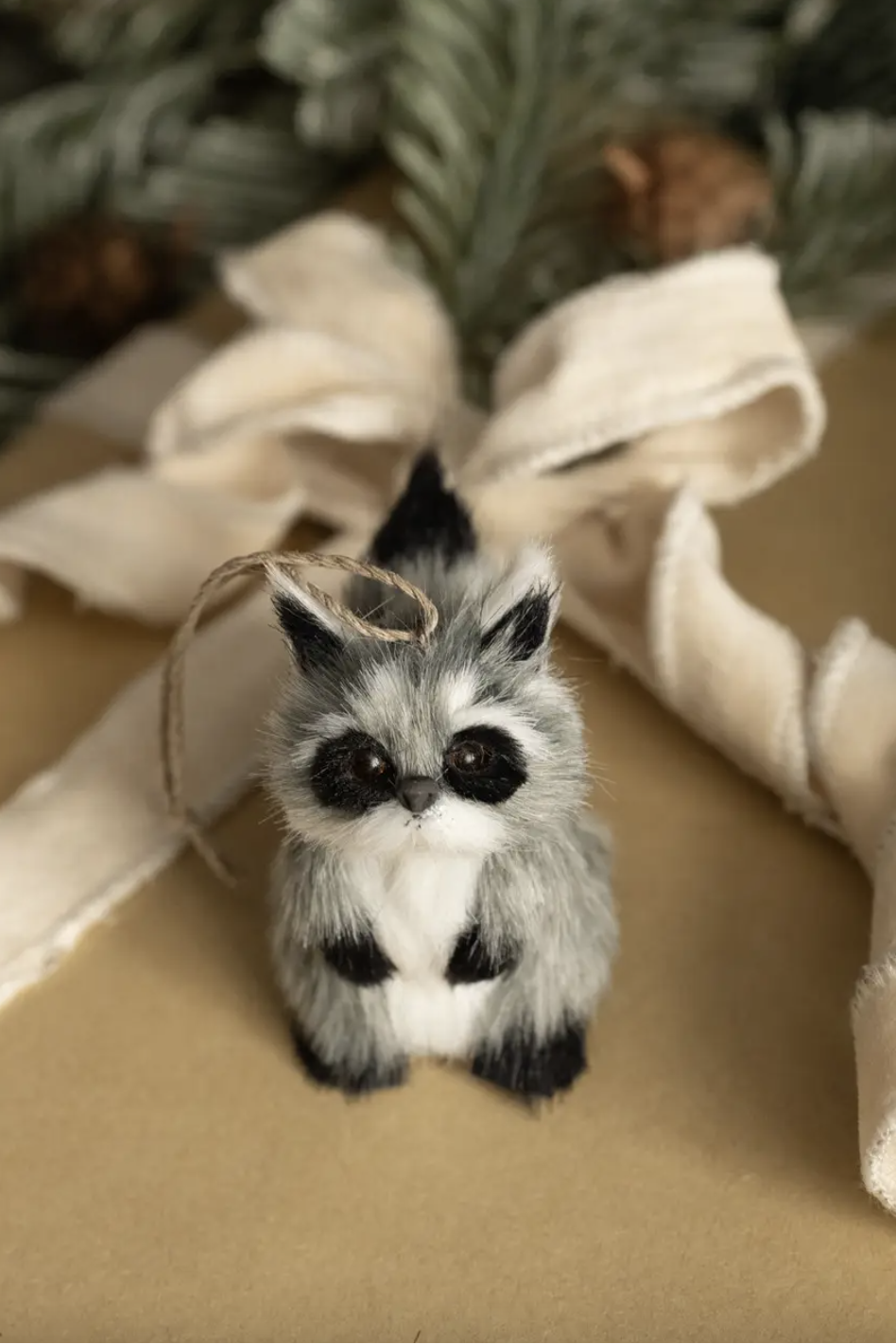 Woodland Racoon Ornament