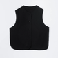 Merino Wool Waistcoat, Black