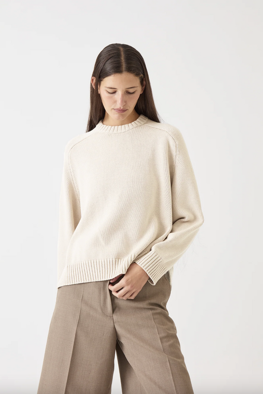 Haruhi Cotton Sweater, Off White