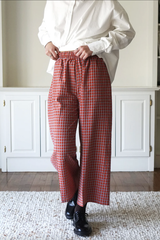 Organdy Plaid Sunday Pant