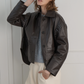 Leather Olivia Jacket, Brown