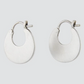 Flat Crescent Hoop Earrings