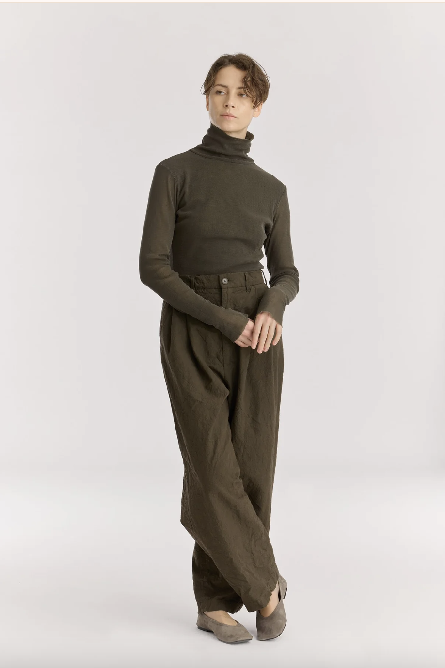 Crinkled Trousers, Charcoal