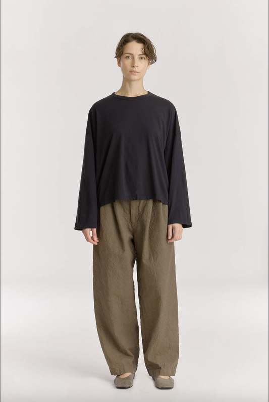 Wide L/S Tee, Black