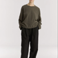 Wide L/S Tee, Slate
