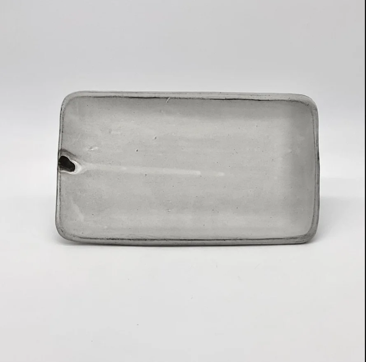 Small Rectangle Plate, White