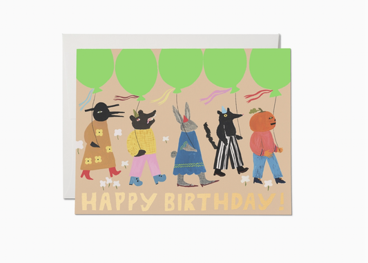 Birthday March greeting card