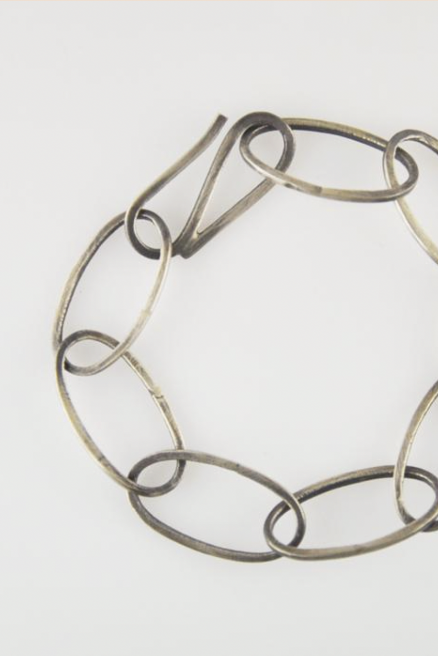 Oval Link Bracelet, SS