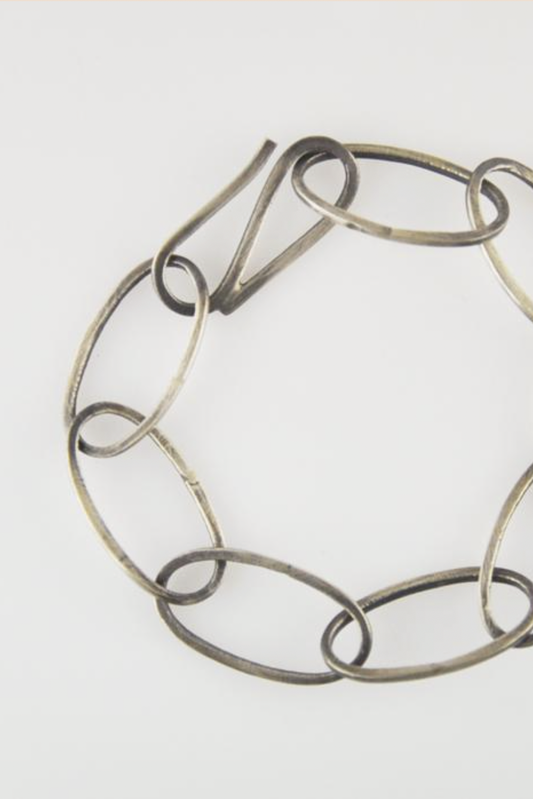 Oval Link Bracelet, SS