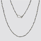 18" Stone Rosary Chain, Pearl