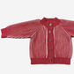Cotton Brioche Cardigan, Red