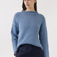 Lamis Washed Cotton Sweater, Denim