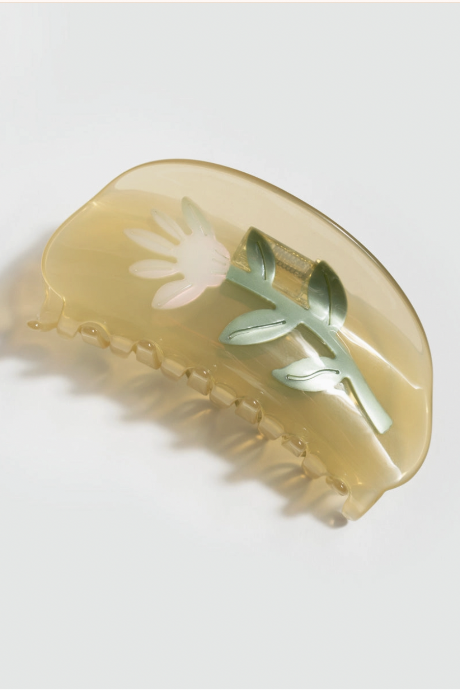Neutral Thistle Hair Claw Clip