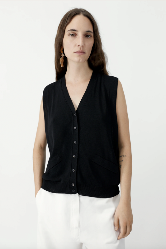 Oversize Waistcoat, Black