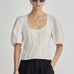 Scoop Neck Lina Top, Birch