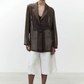 GIACCA CHIFFON CHOCO