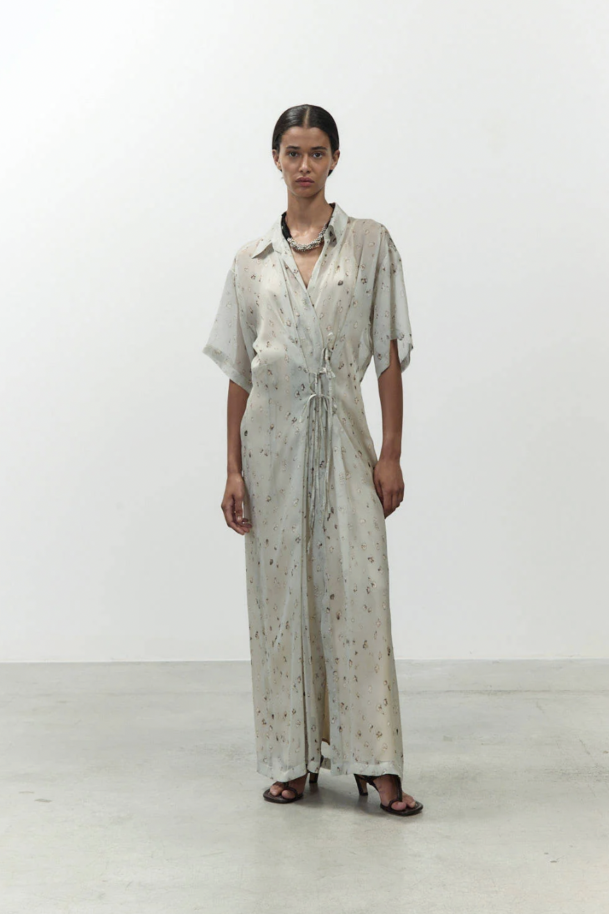 ABITO FRECKLED PRINT CHEMISIER