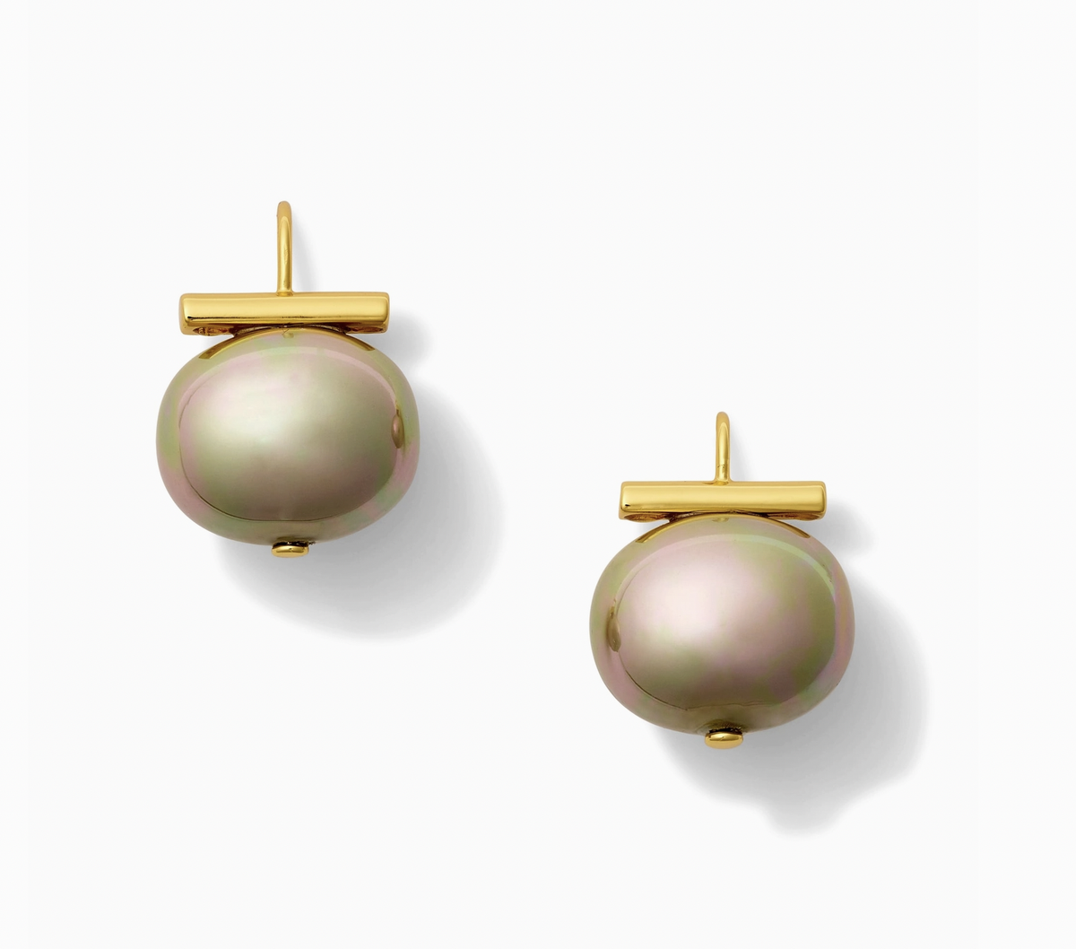 Biscuit Large Pebble Pearl Earring