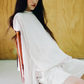 Wrap Shirt, White/Black