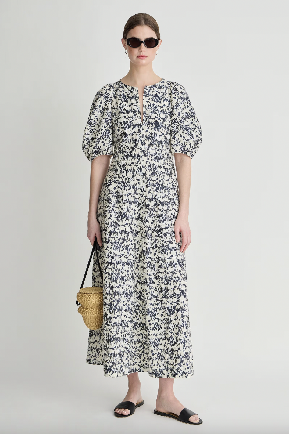 Sculpted Sabina Maxi, Tropical Midnight