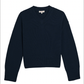 Faris Cotton Sweater, Navy