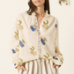 Poet Blueberry Flora Blouse