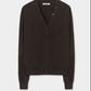 Merino Wool Button Cardigan, Brown