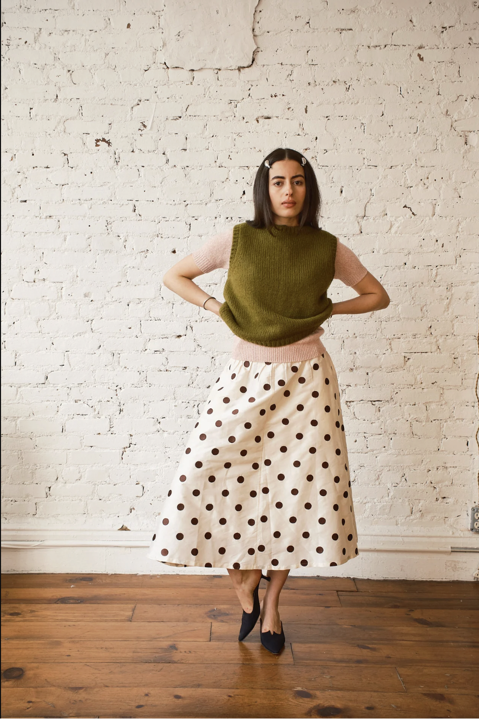 Nikki Chasin Play Skirt - Caffe Dot