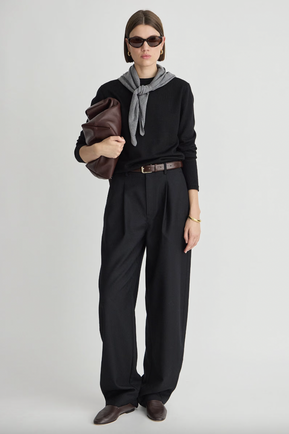 Long Bari Trouser, Black