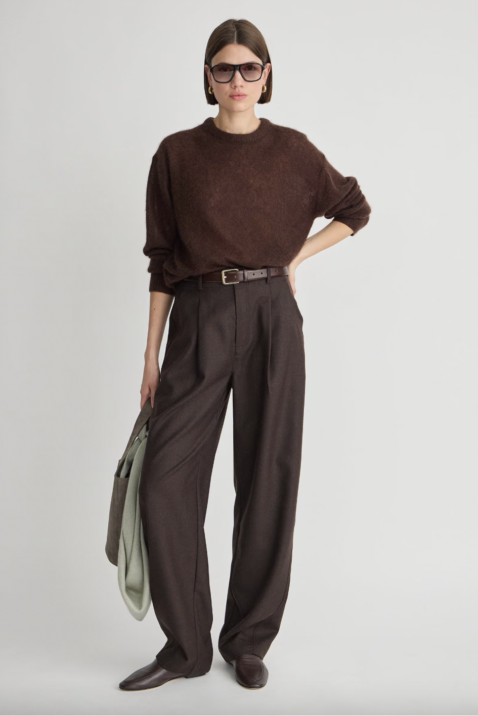 Softest Tissue Weight Sweater, Chocolate