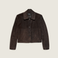 Emy Suede Jacket, Mud Brown