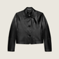 Emy Leather Classic Jacket, Black