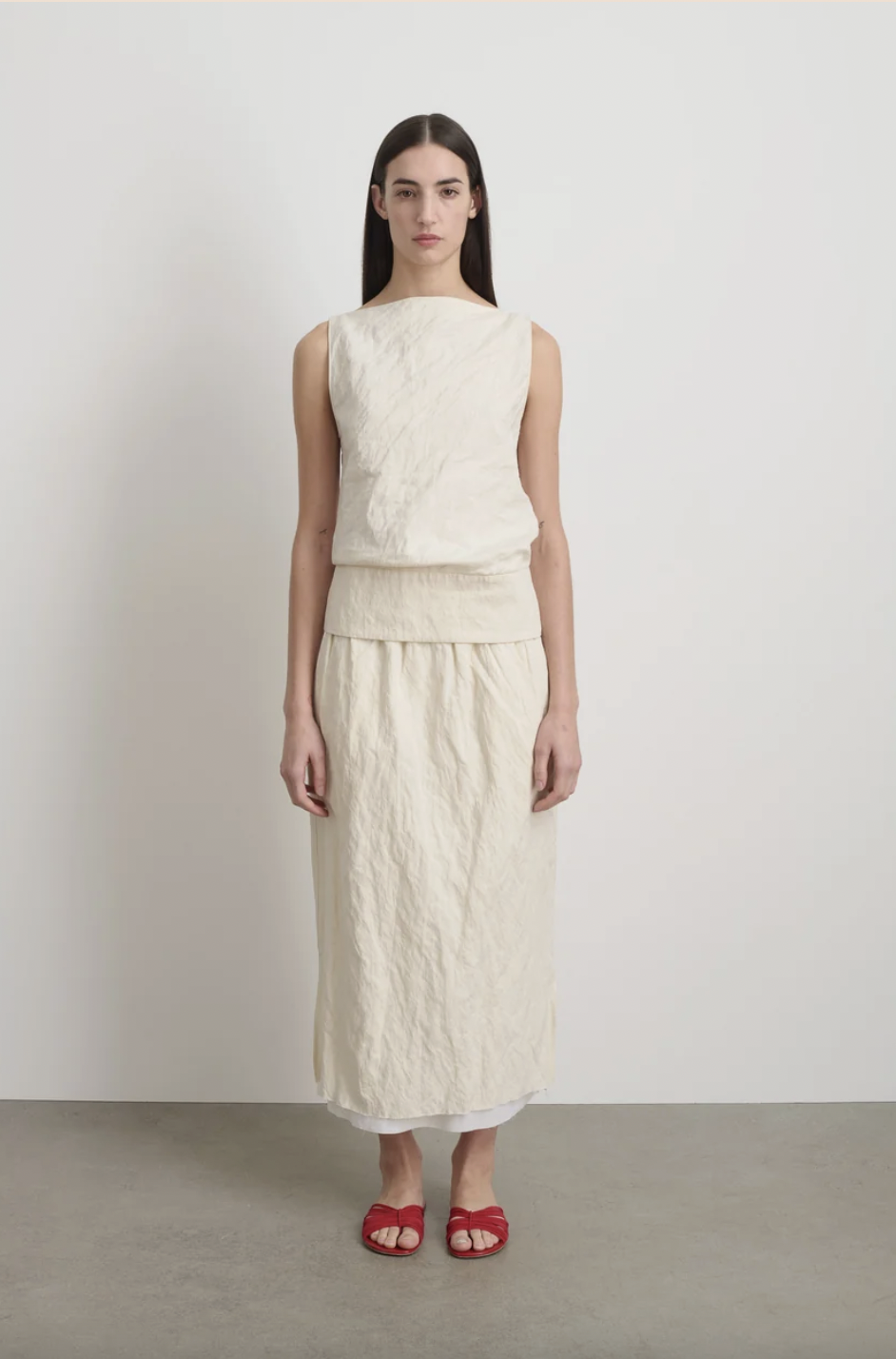 Shell Top, Ecru