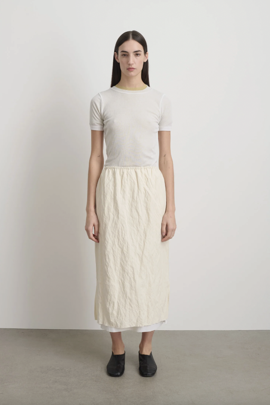 Slip Skirt, Ecru