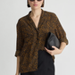 Ila Silk Pocket Button-Up, Leo Floral Midnight